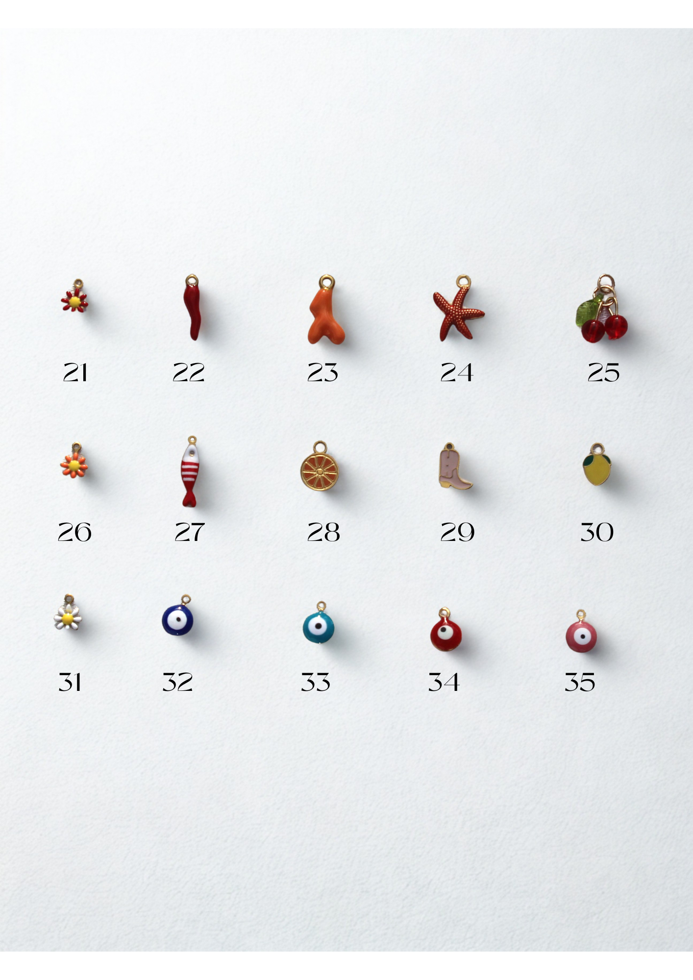 Collier personnalisé à breloques doré